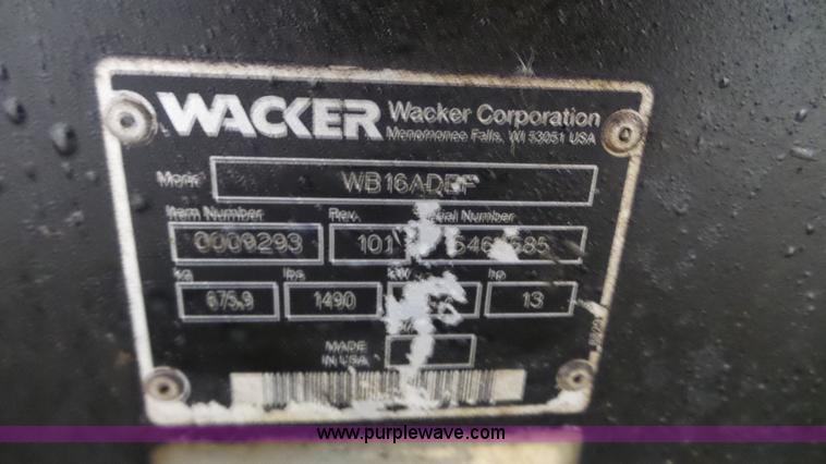 image for item L3921 Wacker WB16 power buggy