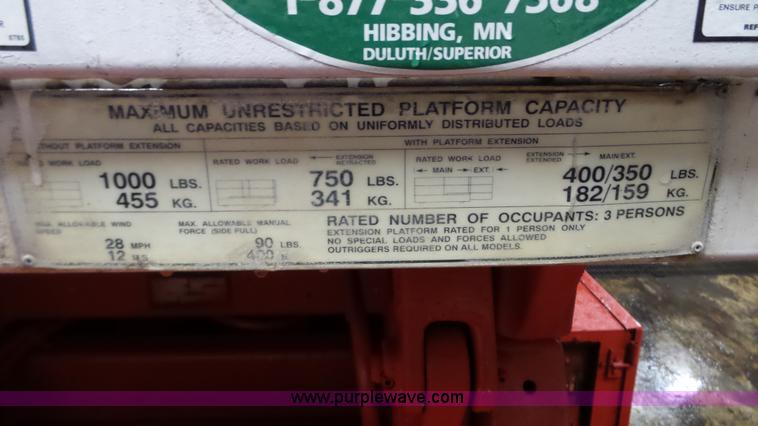 image for item L3922 1997 Snorkel SLH4084HD scissor lift