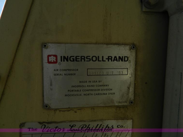image for item L7308 Ingersoll Rand P-175A-W-D air compressor