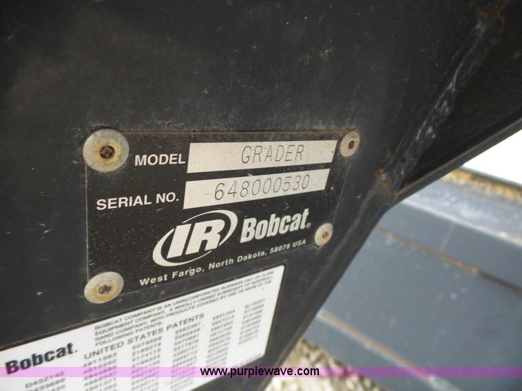 image for item N9375 Bobcat skid steer grader
