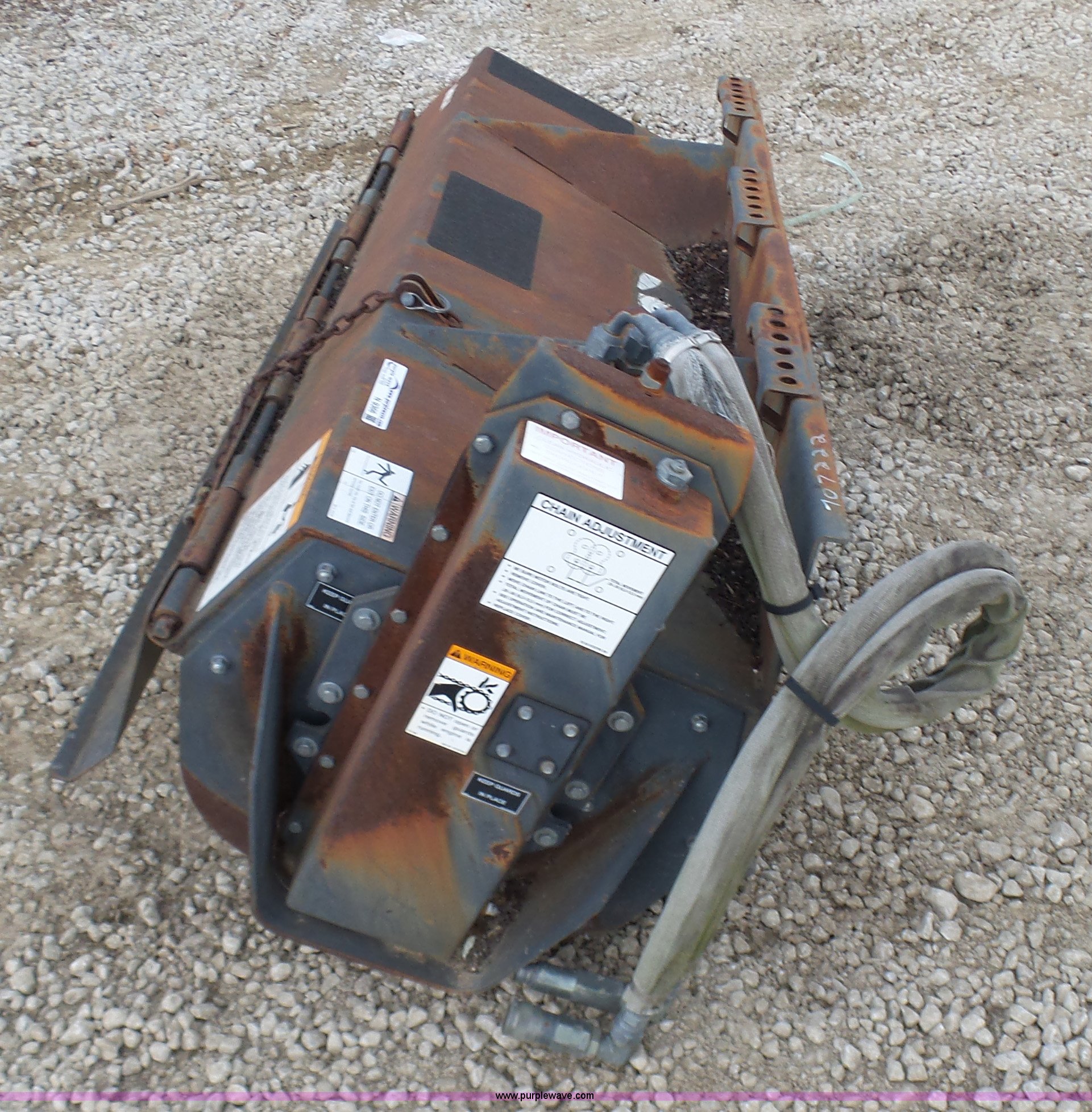 Bobcat skid steer tiller in Blue Springs, MO Item N9366 sold Purple