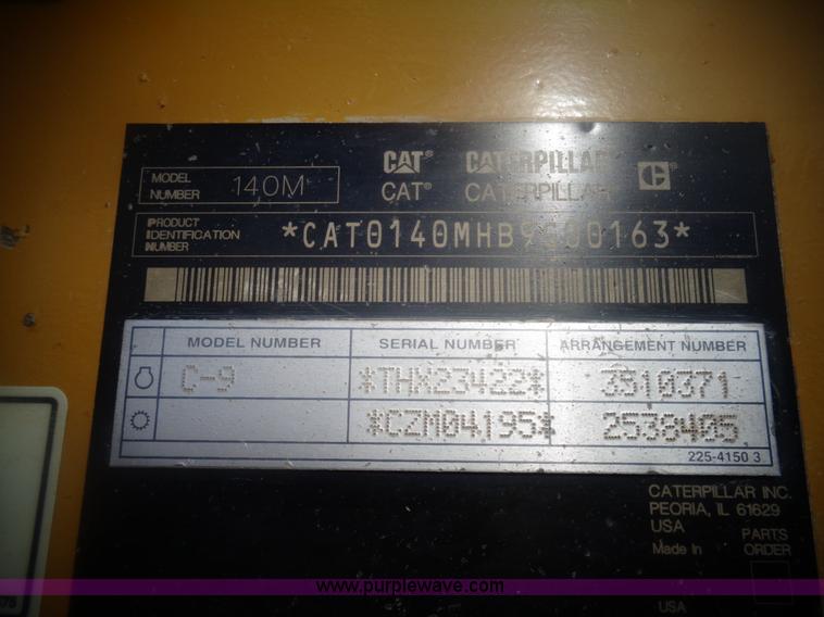 image for item AL9234 2009 Caterpillar 140M motor grader