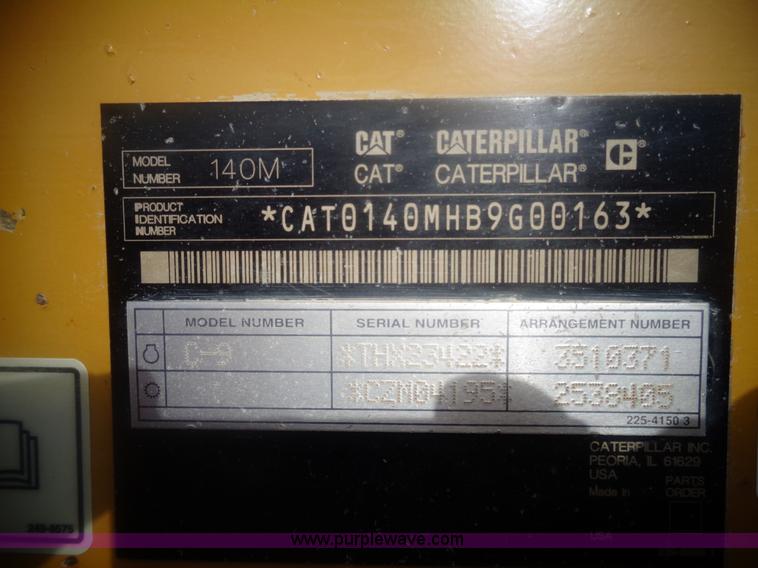 image for item AL9234 2009 Caterpillar 140M motor grader