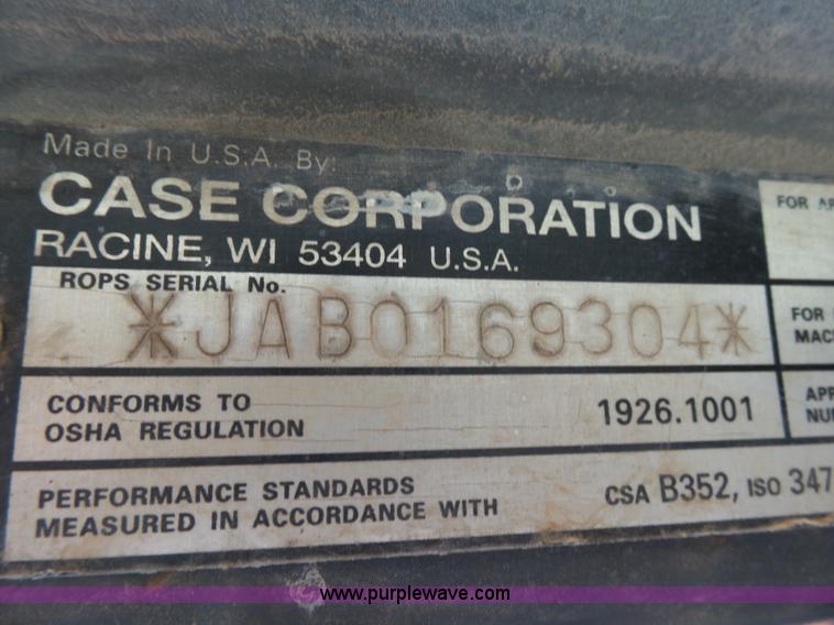 image for item AO9917 2000 Case 590 Super L backhoe