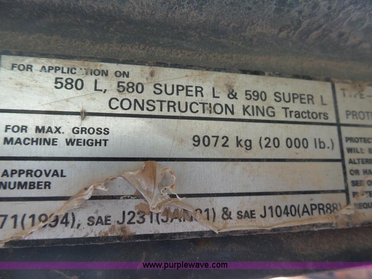 image for item AO9917 2000 Case 590 Super L backhoe