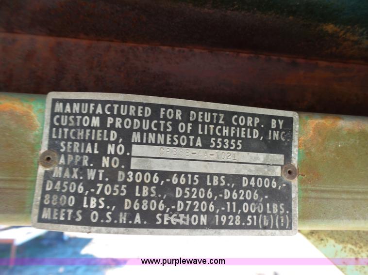 image for item AO9920 1978 Deutz D4506 tractor
