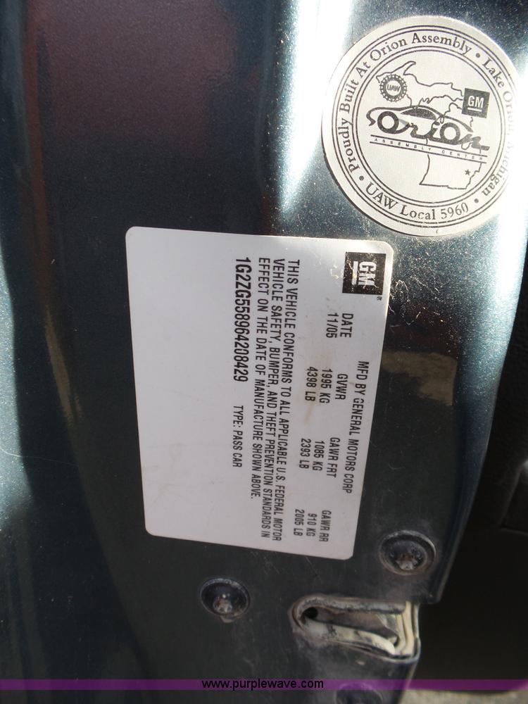 image for item BL9724 2006 Pontiac G6