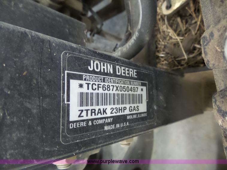 image for item BN9040 2006 John Deere F687 Z-Trak lawn mower