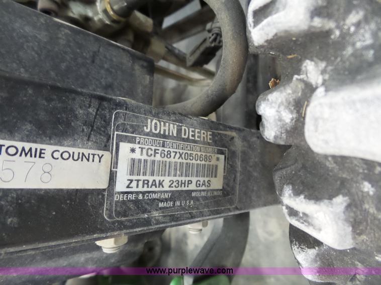 image for item BN9041 2007 John Deere F687 Z-Trak lawn mower