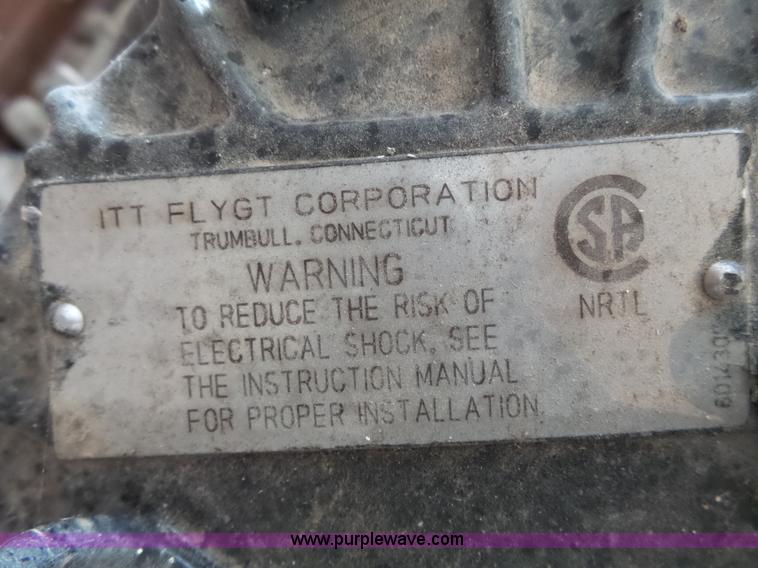 image for item BN9042 (2) Flygt sewer lift pumps