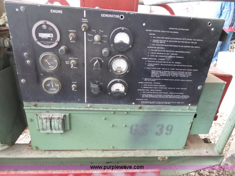 image for item BN9044 1967 U.S. Army MEP018A generator