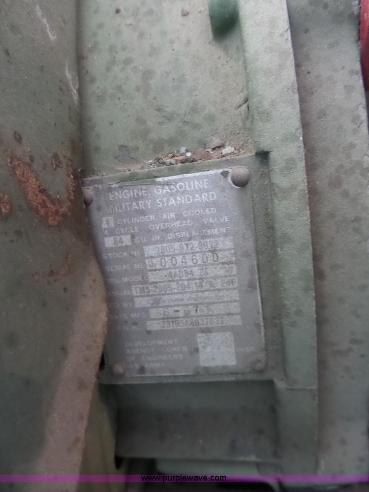 image for item BN9044 1967 U.S. Army MEP018A generator