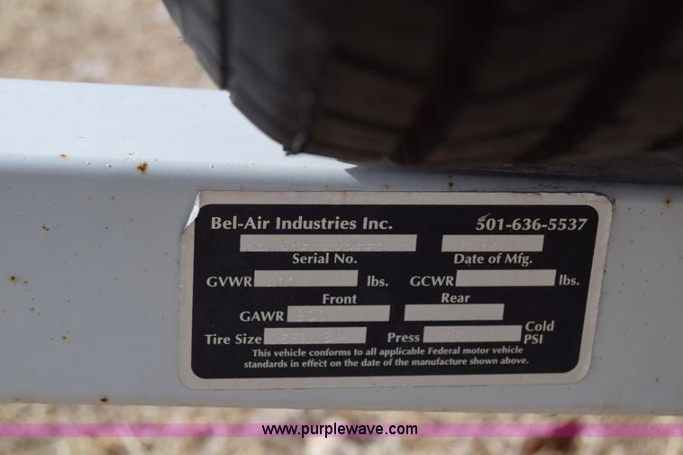 image for item BO9505 2003 Belaire enclosed cargo trailer