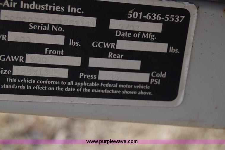 image for item BO9505 2003 Belaire enclosed cargo trailer