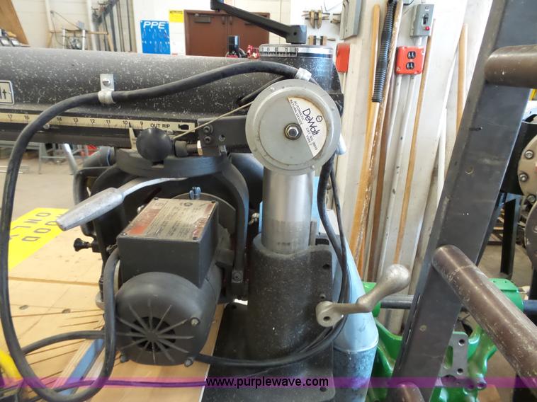 image for item BT9448 Dewalt radial arm saw