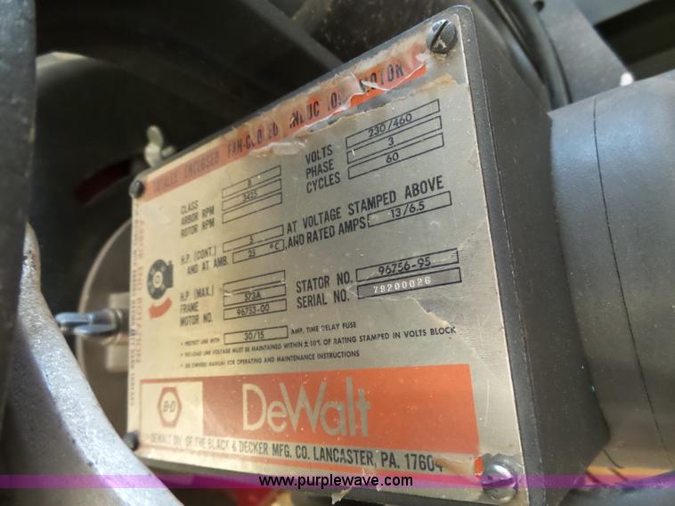 image for item BT9448 Dewalt radial arm saw