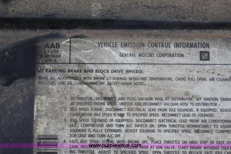 image for item J4363 1985 Chevrolet Silverado 1500 pickup truck