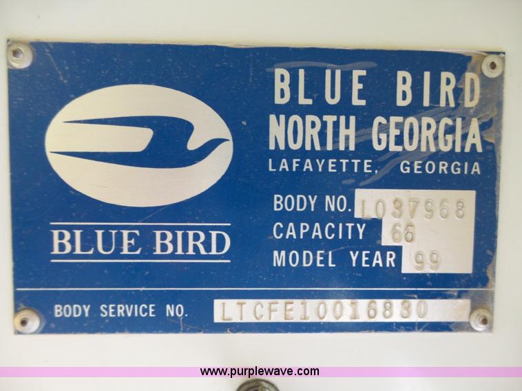 image for item J7358 1999 Blue Bird TC2000 school bus