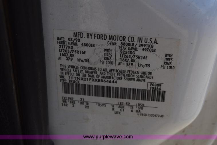 image for item K4454 1999 Ford F250 Super Duty SuperCab pickup truck