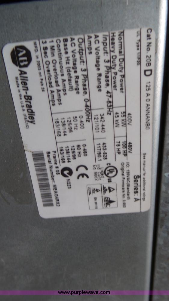 image for item K6958 Assorted Allen Bradley pump electronics
