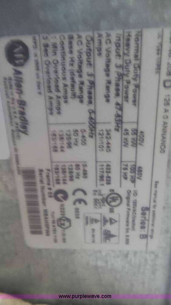 image for item K6958 Assorted Allen Bradley pump electronics