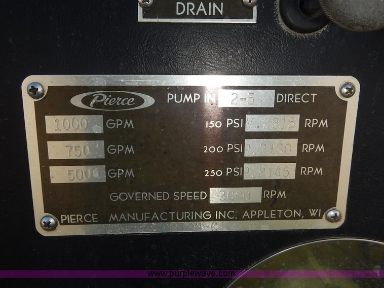 image for item L3637 1978 Pierce Ford 8000 pumper truck