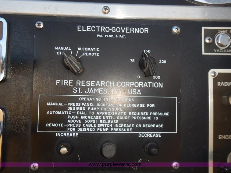 image for item L3637 1978 Pierce Ford 8000 pumper truck