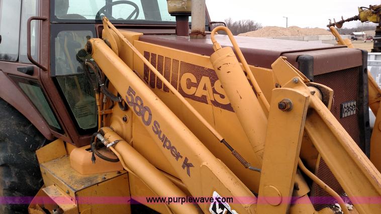 image for item L6120 1993 Case 580 Super K backhoe