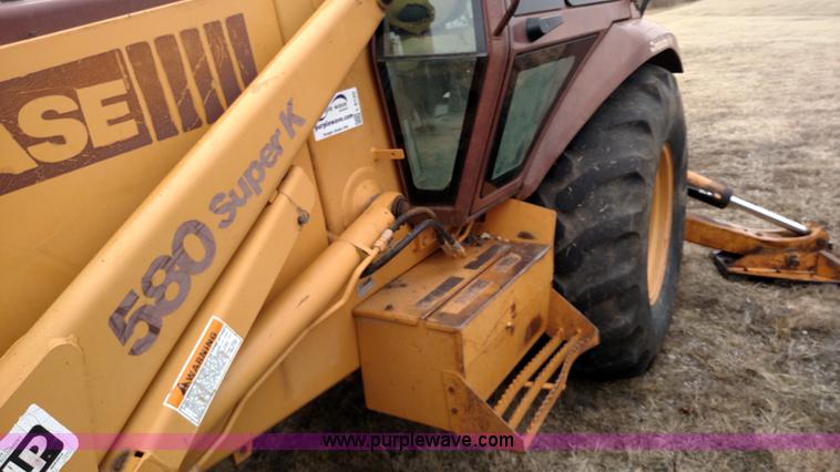 image for item L6120 1993 Case 580 Super K backhoe
