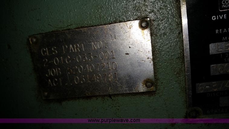 image for item L6142 Gardner Denver LBFA9A air compressor