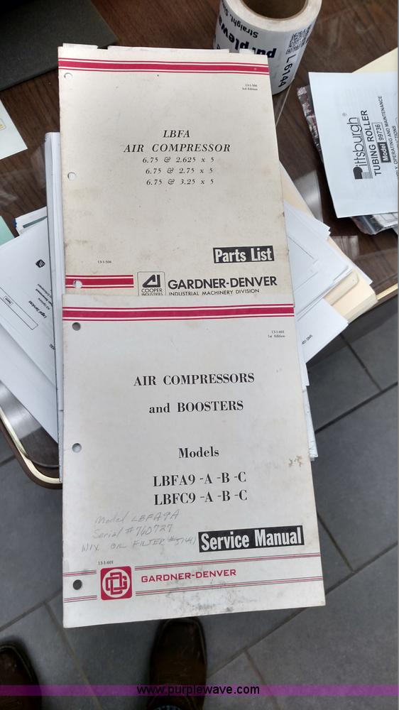 image for item L6142 Gardner Denver LBFA9A air compressor
