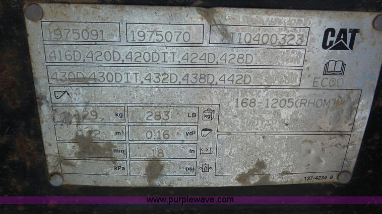 image for item BN9279 Caterpillar backhoe bucket