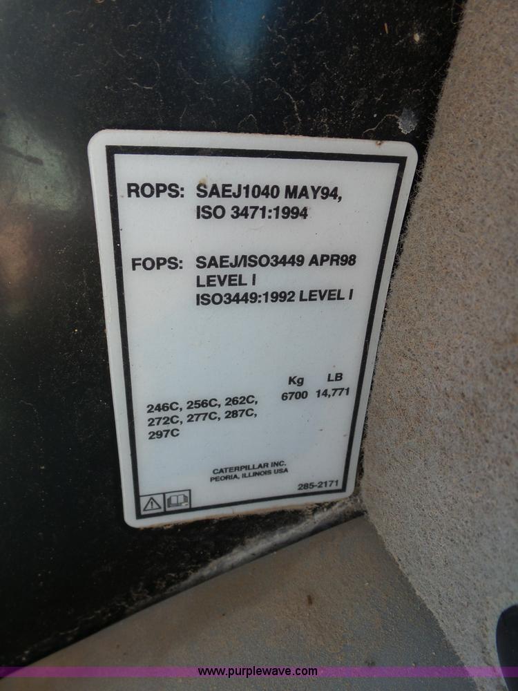 image for item J6773 2009 Caterpillar 289C skid steer