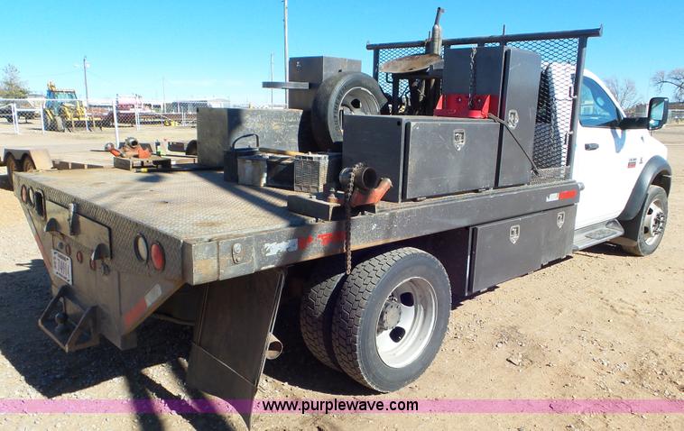 image for item K6975 2012 Dodge Ram 5500 flatbed truck