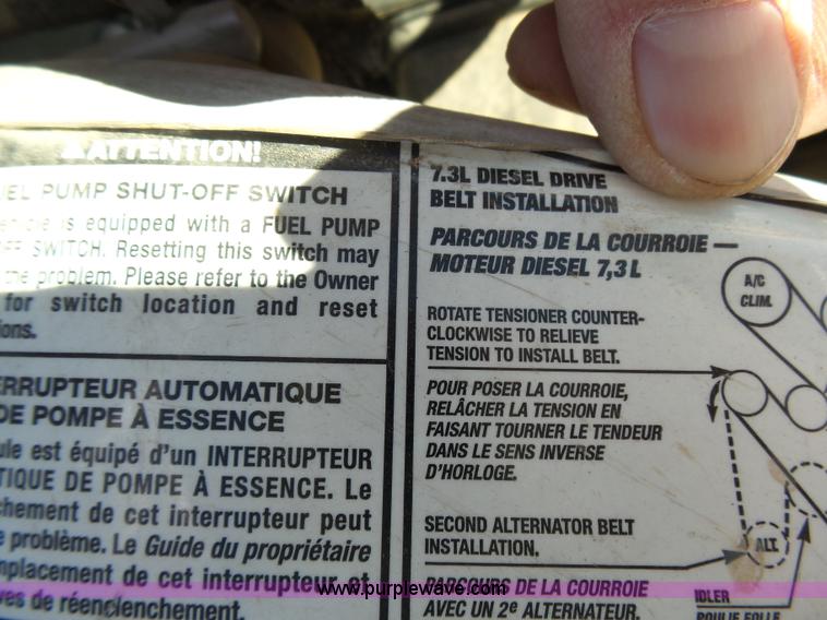 image for item K6994 2000 Ford F550 Super Duty flatbed truck