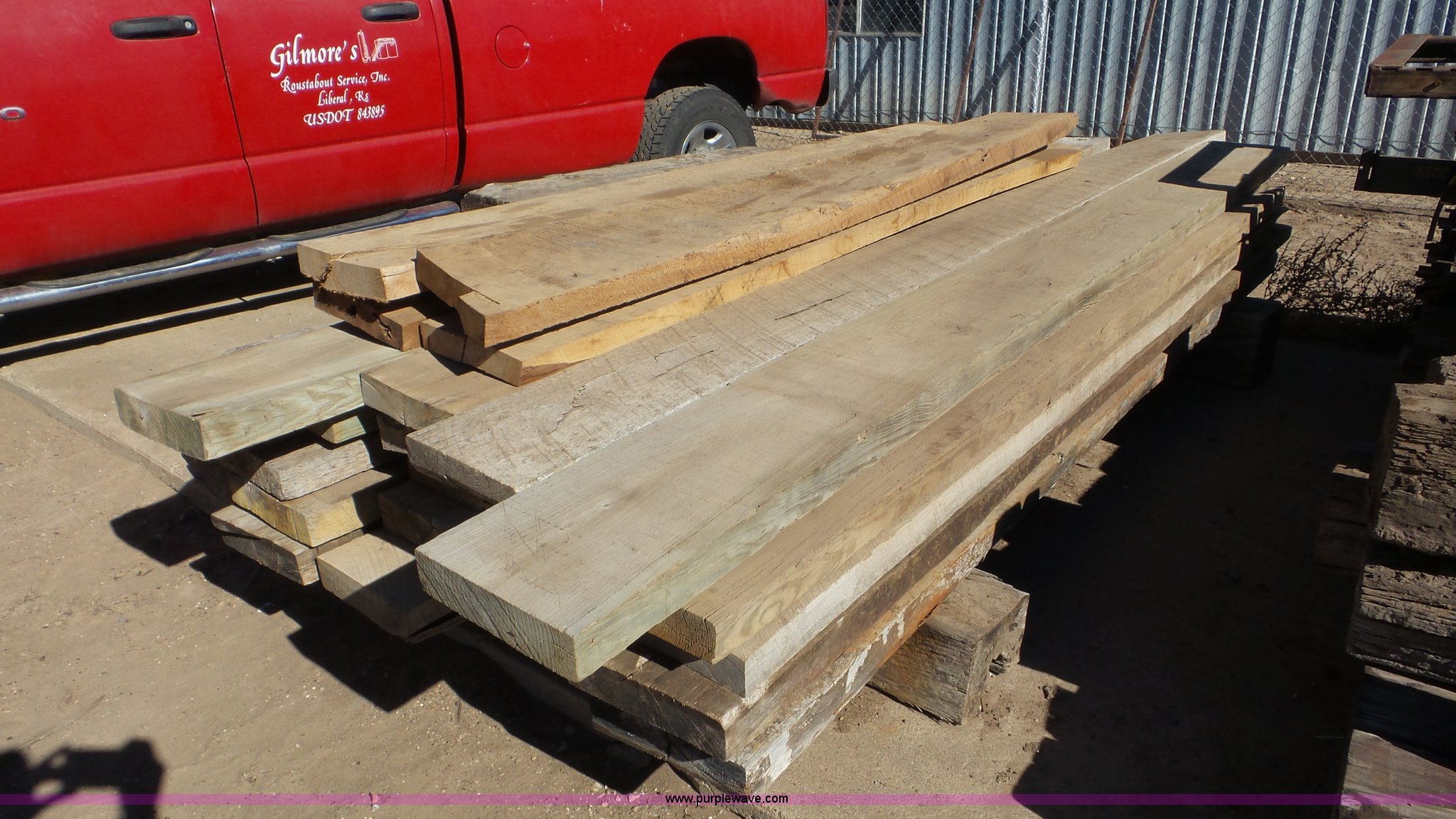 Assorted lumber and pallet racking in Liberal, KS Item BN9319 sold