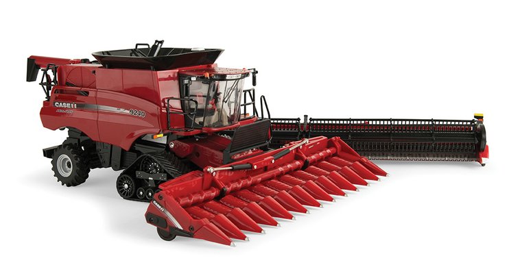 image for item BZ9039 Case IH 9240 Toy Combine with a 16 Row Corn Head 40' Draper