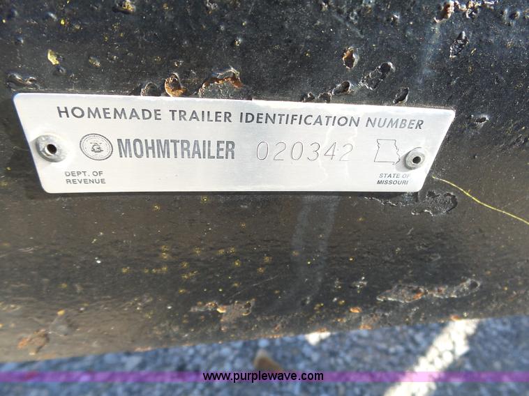 image for item BL9699 2005 shop built equipment trailer