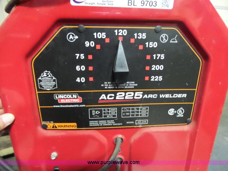 image for item BL9703 Lincoln AC225 arc welder