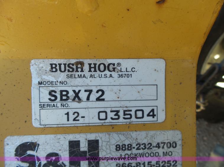 image for item BL9706 Bush Hog SBX72 box blade