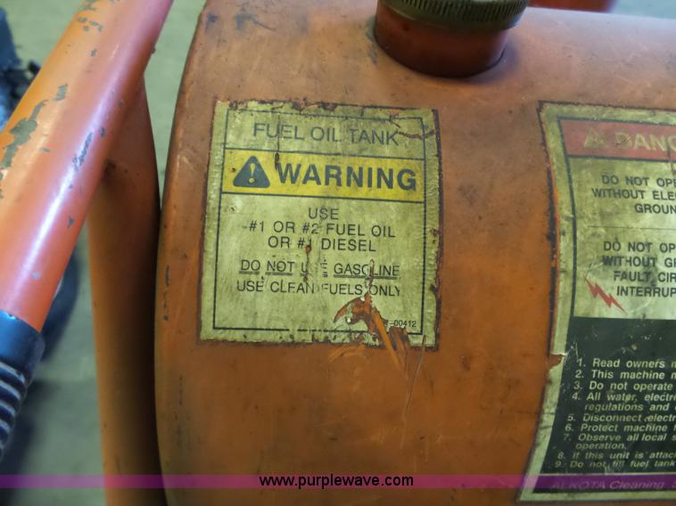 image for item BT9489 Alkota 3182 hot water pressure washer