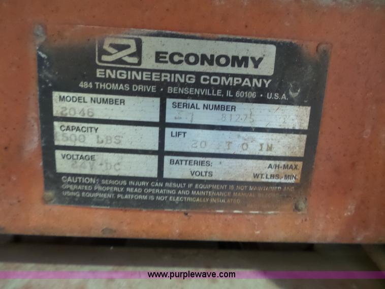 image for item BT9494 Economy Wildcat 3000 scissor lift