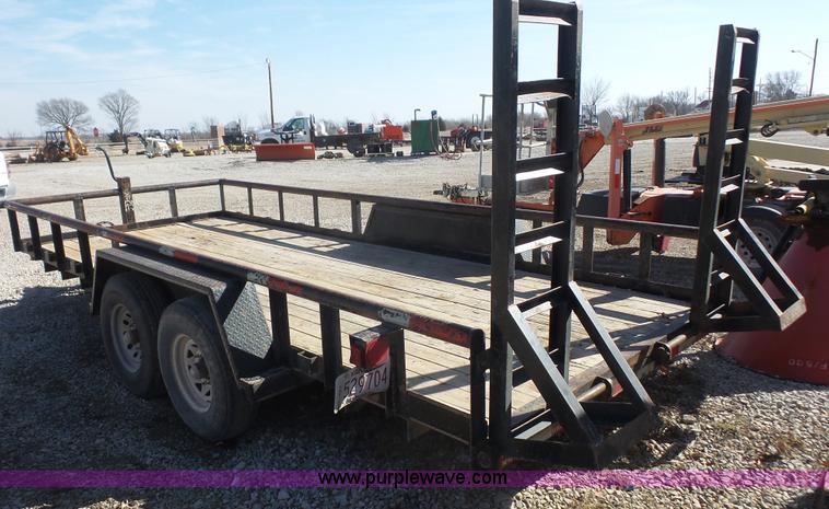 image for item I2301 2007 Texas Bragg equipment trailer