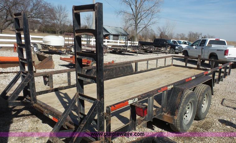 image for item I2301 2007 Texas Bragg equipment trailer