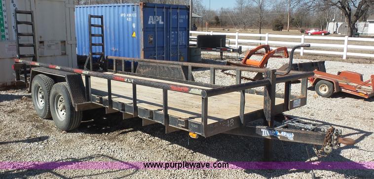 image for item I2301 2007 Texas Bragg equipment trailer