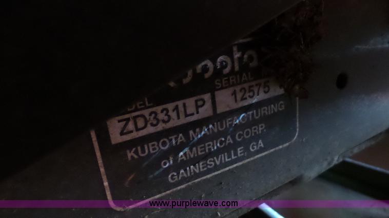 image for item J4724 2010 Kubota ZD331 lawn mower