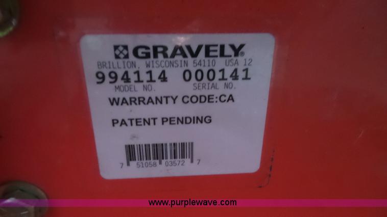 image for item J4725 2013 Gravely Pro Stance 61 lawn mower