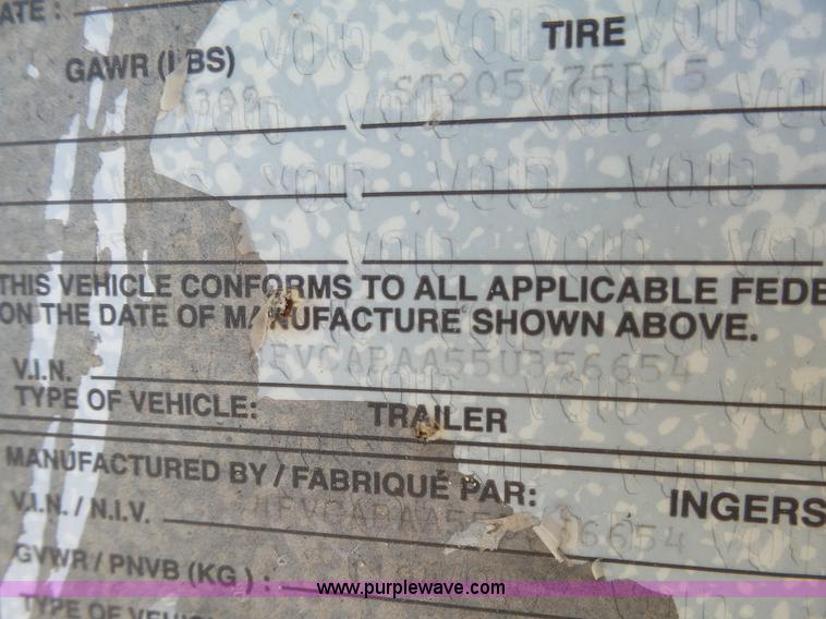 image for item J7293 2005 Ingersoll Rand P185WJD air compressor