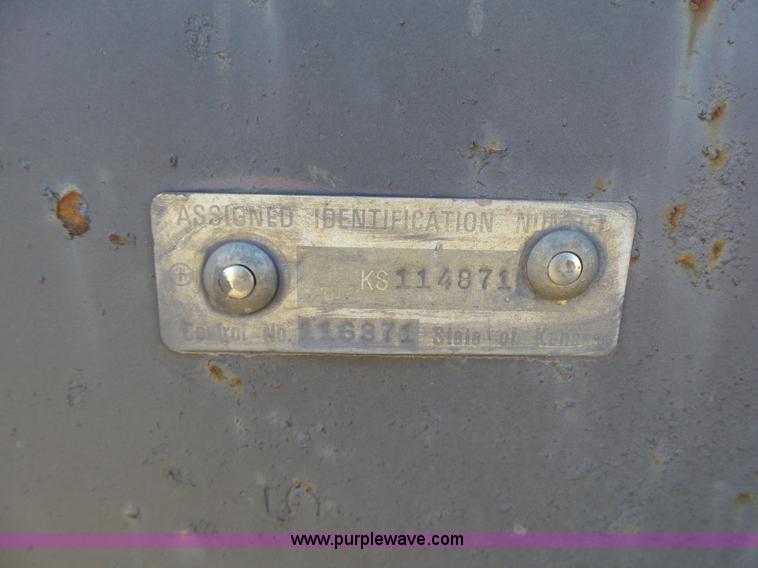 image for item J7682 1994 shop built equipment trailer