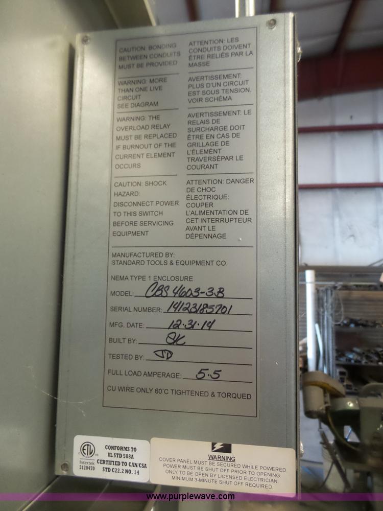 image for item J8831 2014 Standard CBS4603-3B paint booth